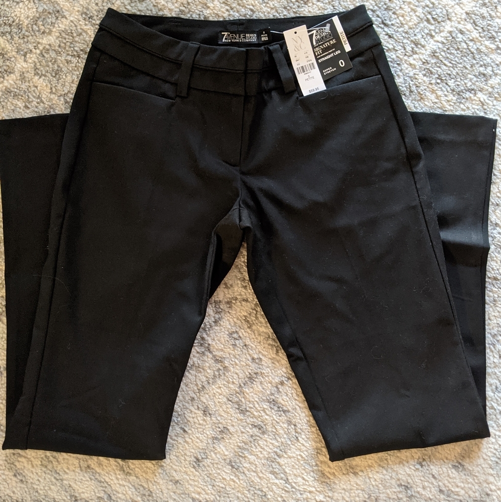 NWT Straight leg black pants